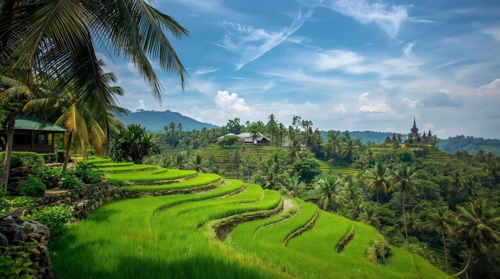carnet de voyage Bali — rizières en terrasses Ubud au lever du soleil